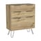 Tuhome Augusta Dresser, Hairpin Legs, Three Drawers, Superior Top, Light Oak CLD7037 - alternate 4